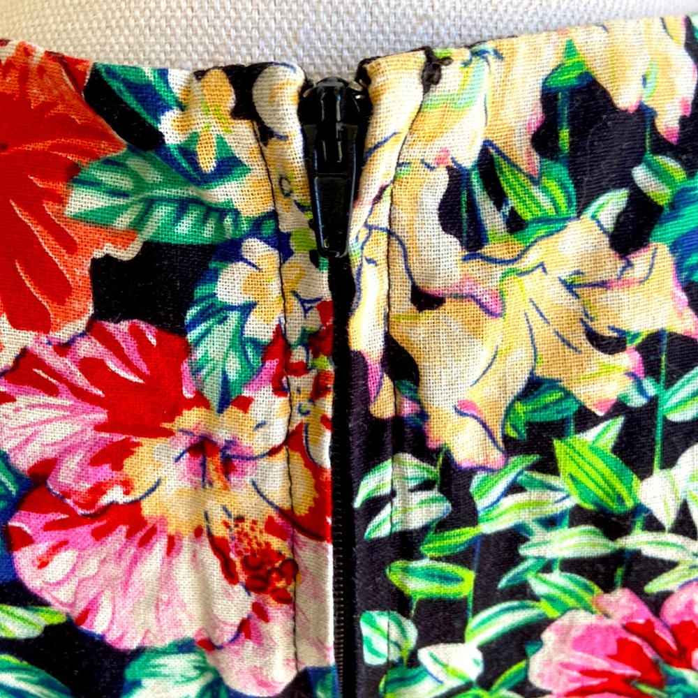 Dangerfield Floral Print Fit & Flare Skater Dress Sz 14 - Picture 9 of 10